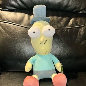 Rick & Morty Plush Toy with Blue Hat and Red Shoes